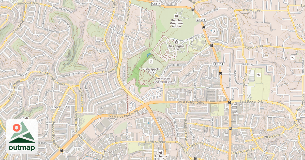 Map of Helicopters Overhead