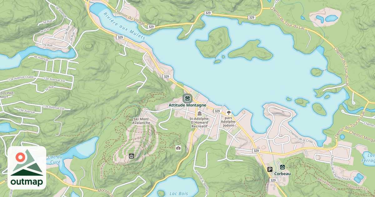 Map of Attitude Montagne