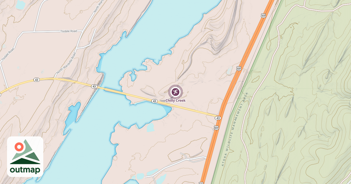 Map of Chilly Creek