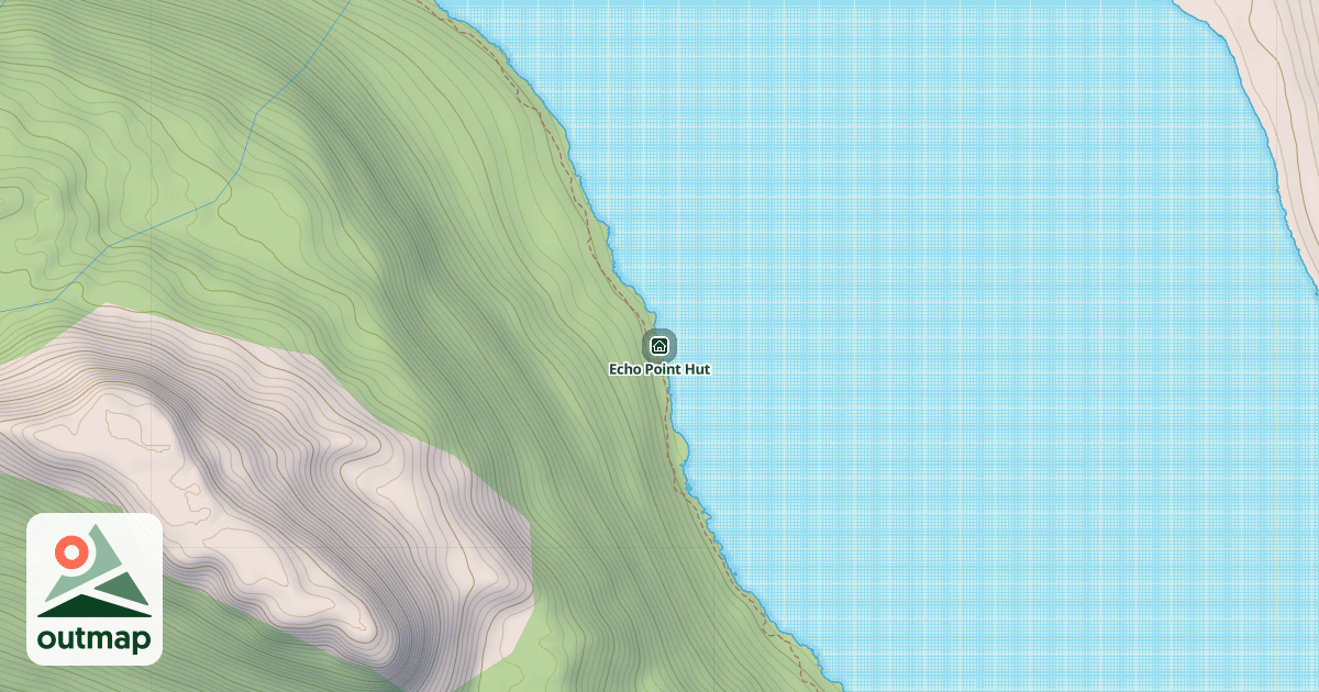 Map of Echo Point Hut