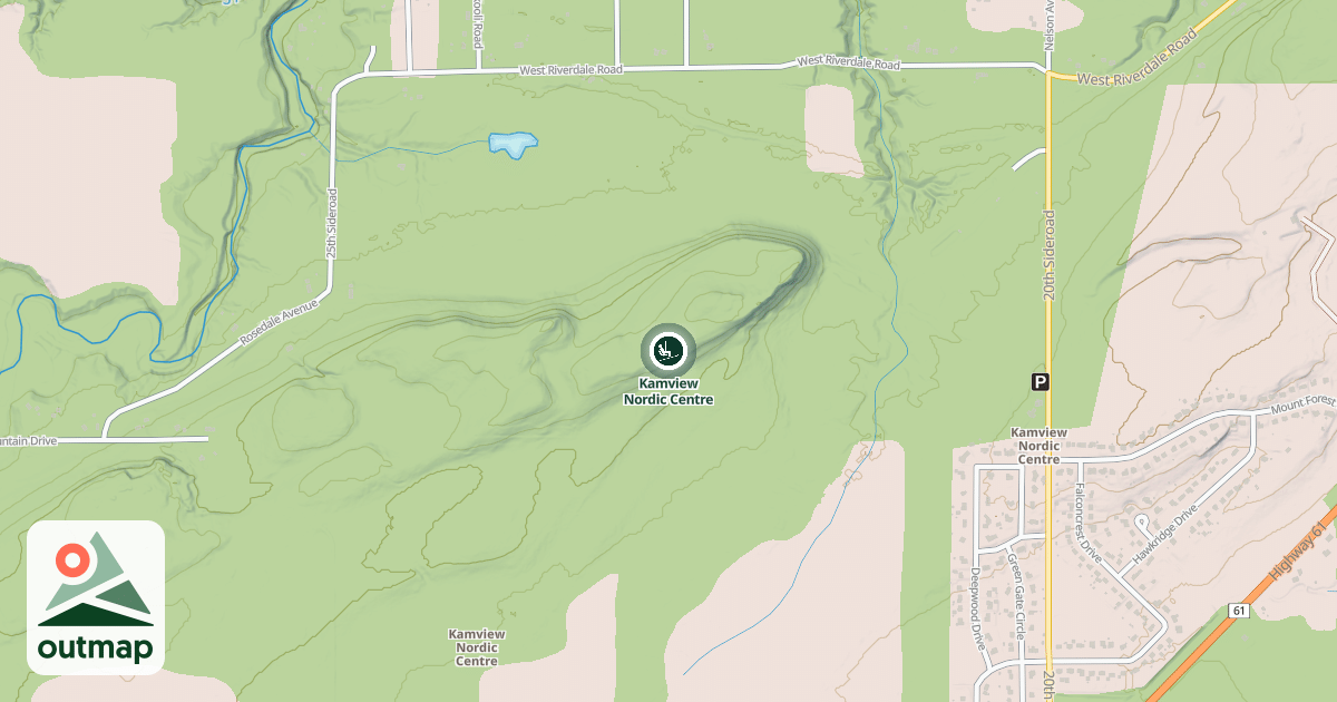 Map of Kamview Nordic Centre