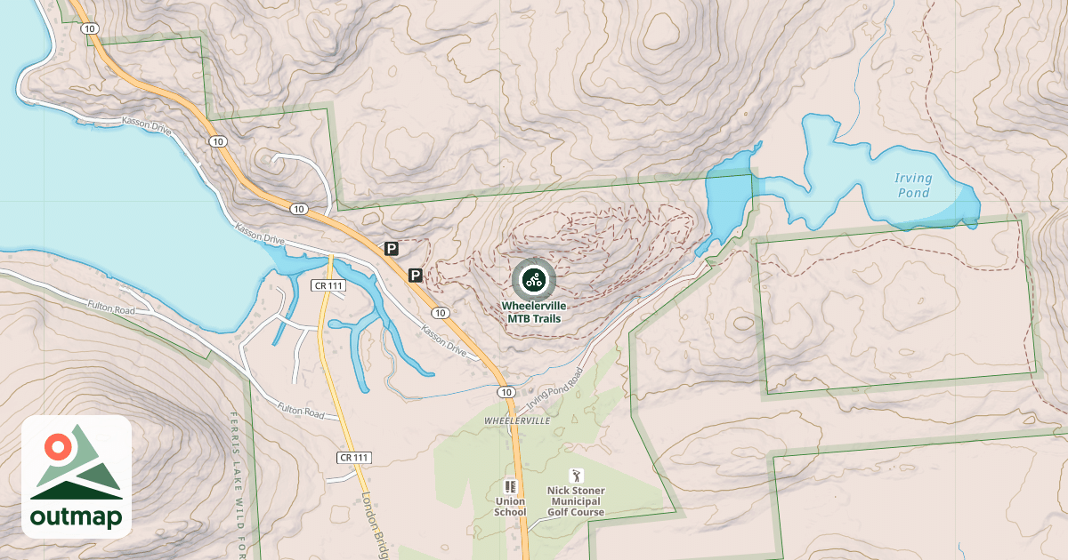 Map of Wheelerville MTB Trails