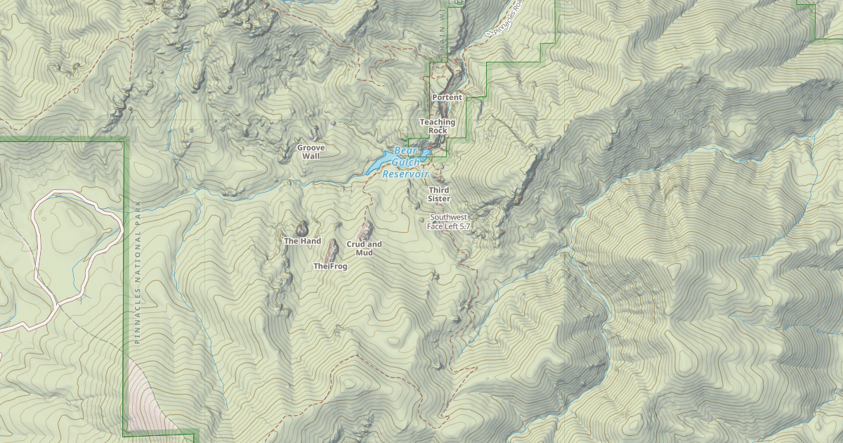Map preview of Southwest Face Left