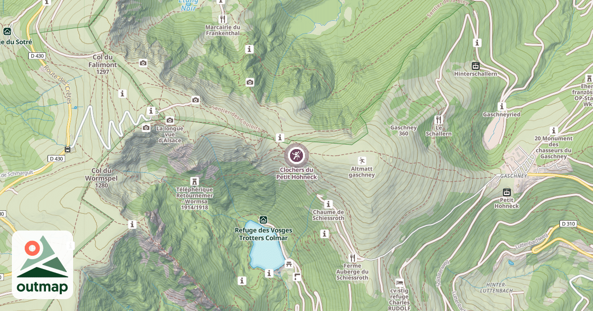 Map of Clochers du Petit Hohneck