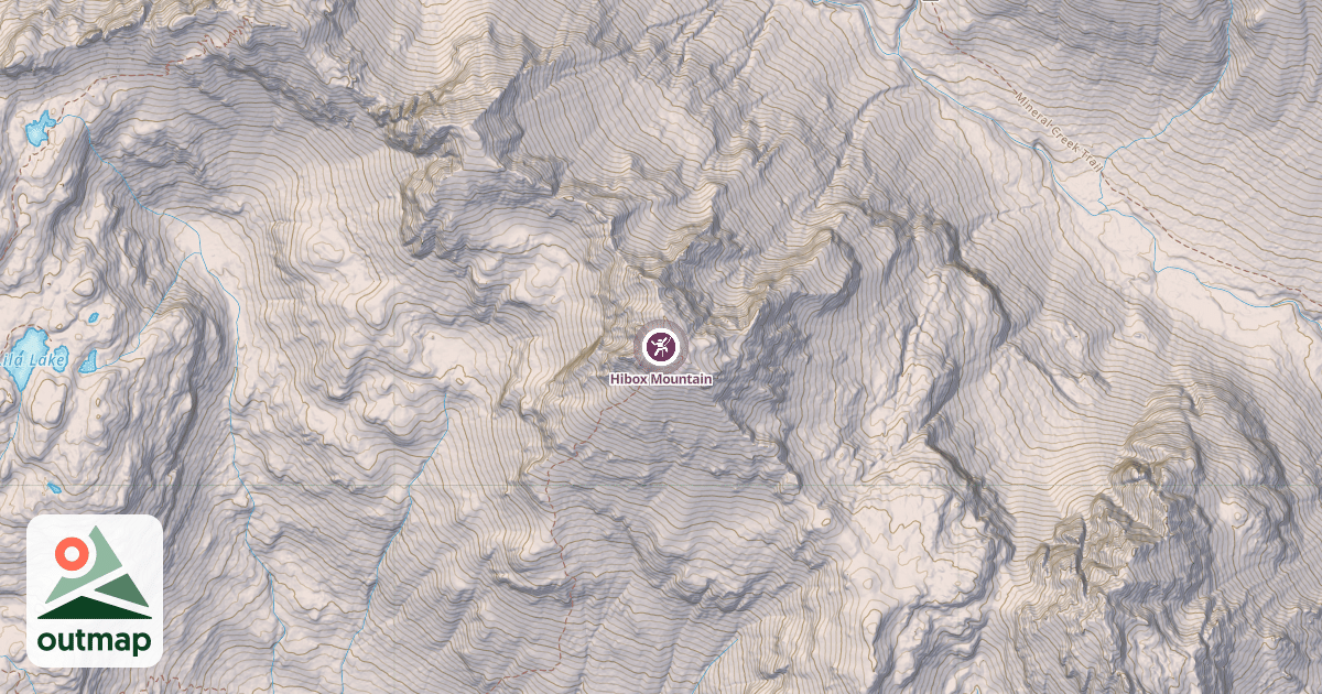 Map of Hibox Mountain
