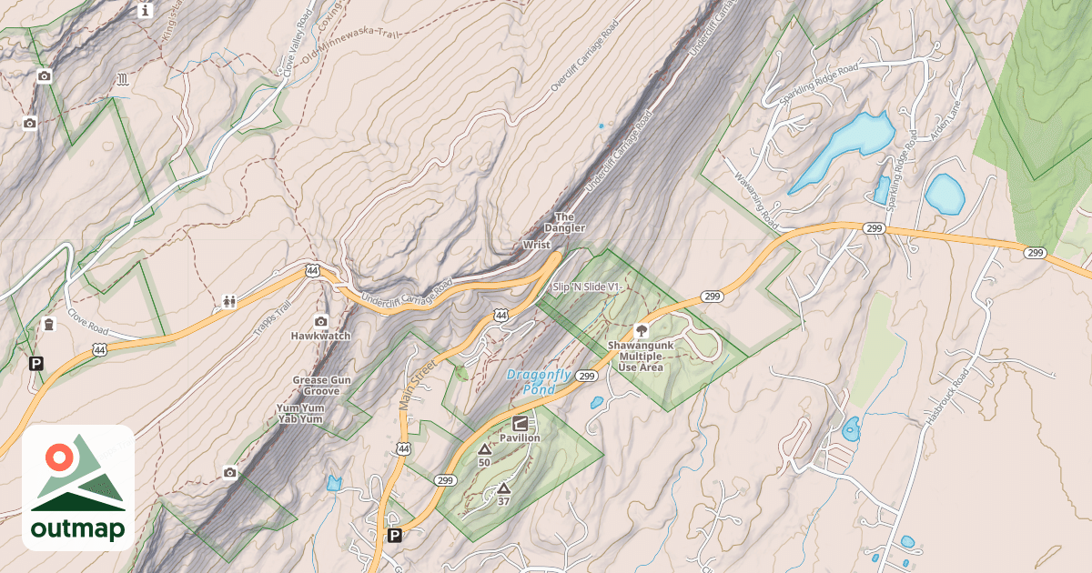 Map of Slip 'N Slide