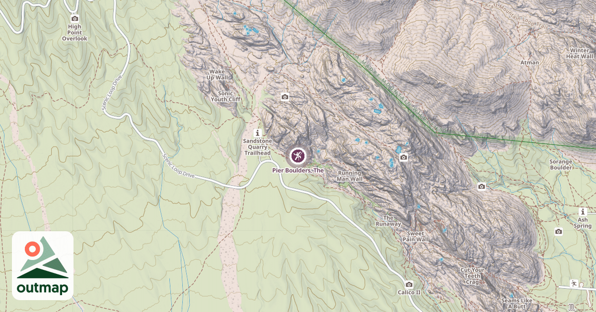 Map of Pier Boulders, The