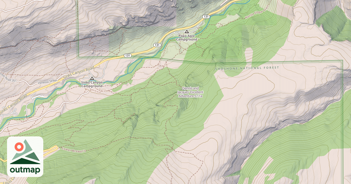 Map of Dennis and Jacques' Excellent Adventure