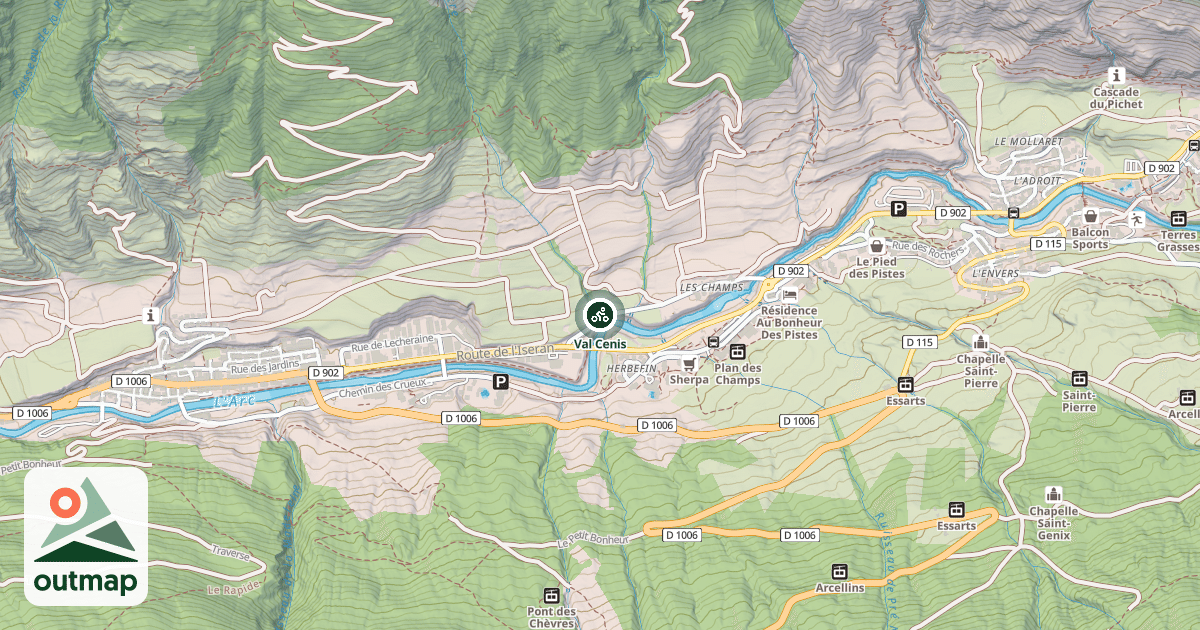 Map of Val Cenis