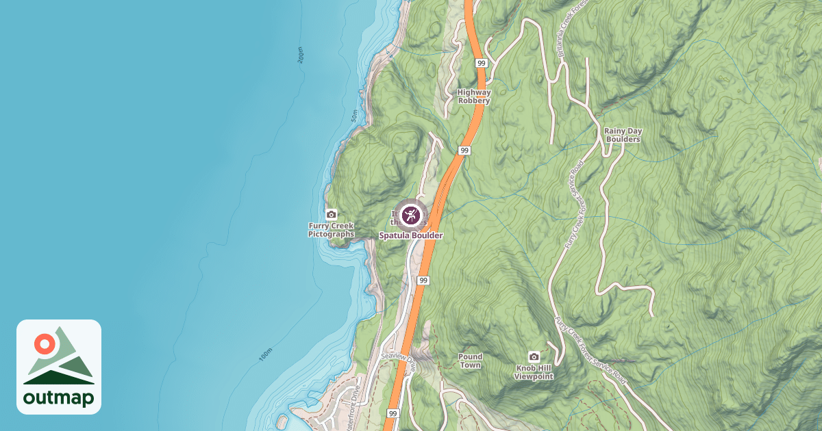 Map of Spatula Boulder