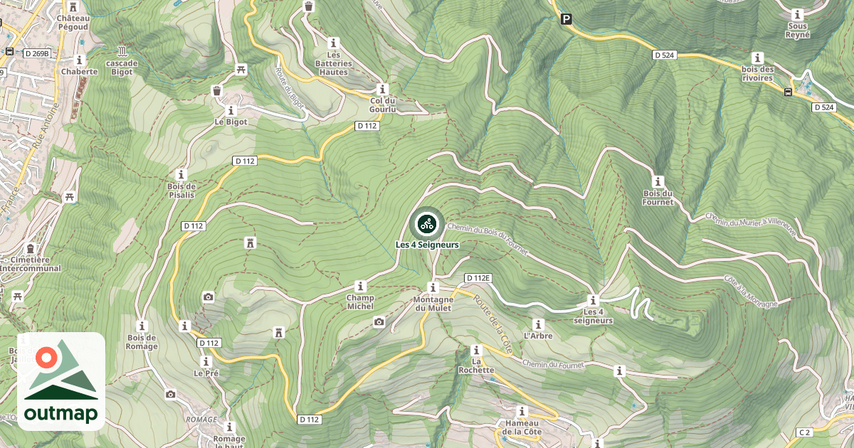 Map of Les 4 Seigneurs