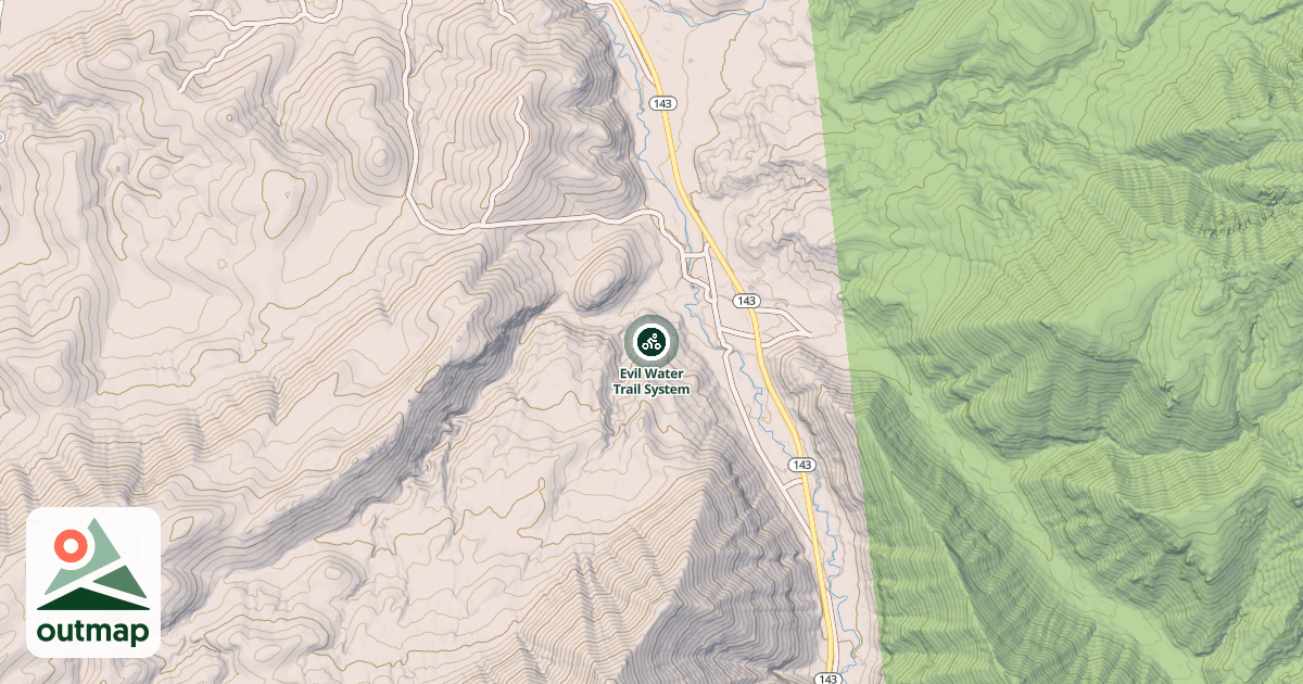 Map of Evil Water Trail System