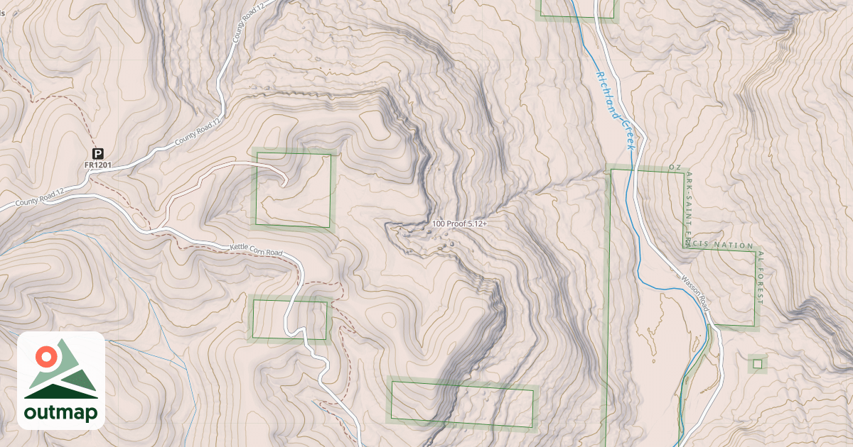 Map of 100 Proof