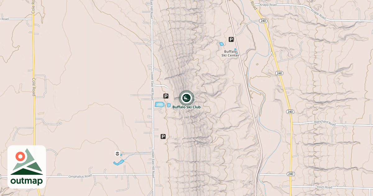 Map of Buffalo Ski Club