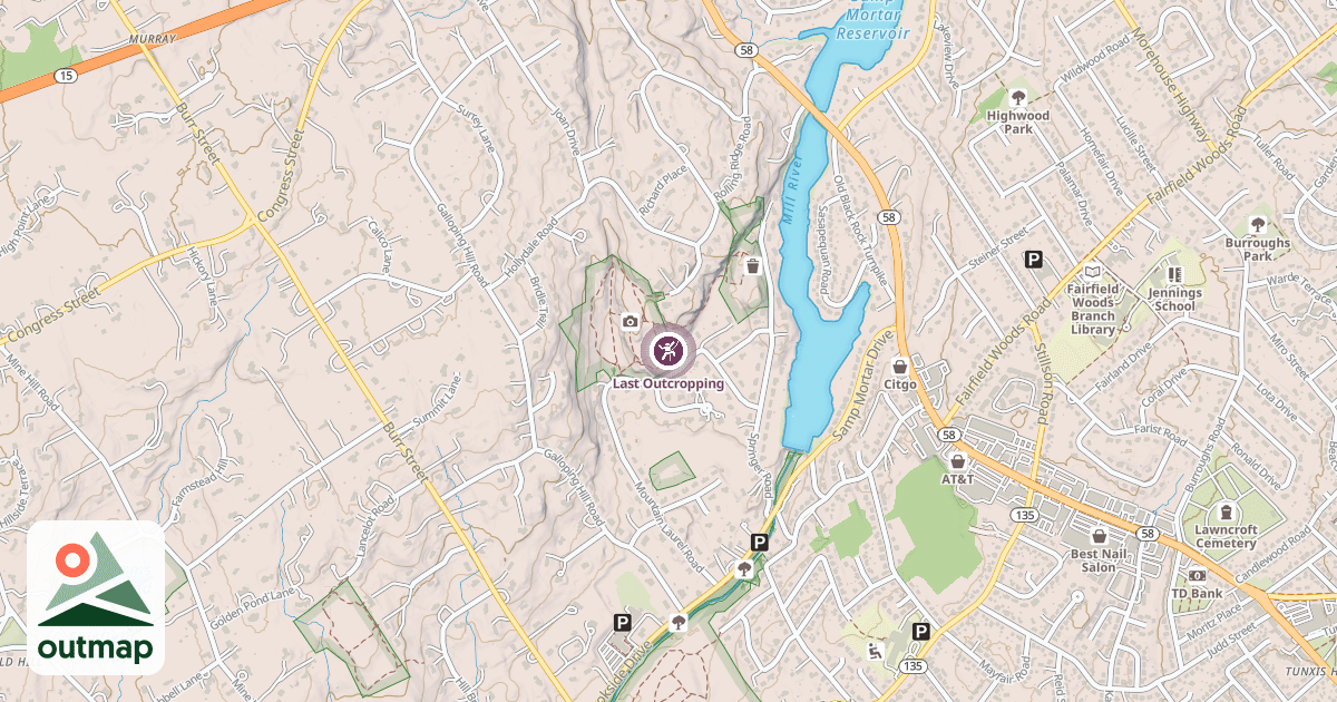 Map of Last Outcropping