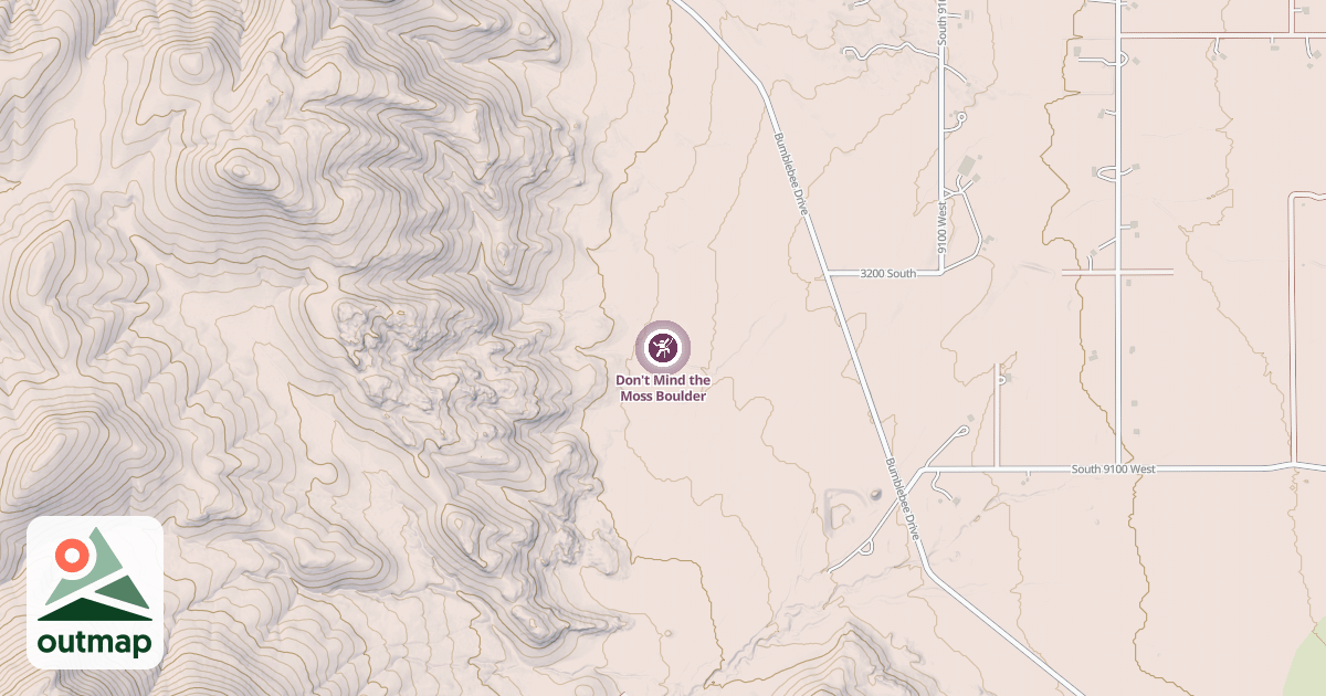 Map of Don't Mind the Moss Boulder