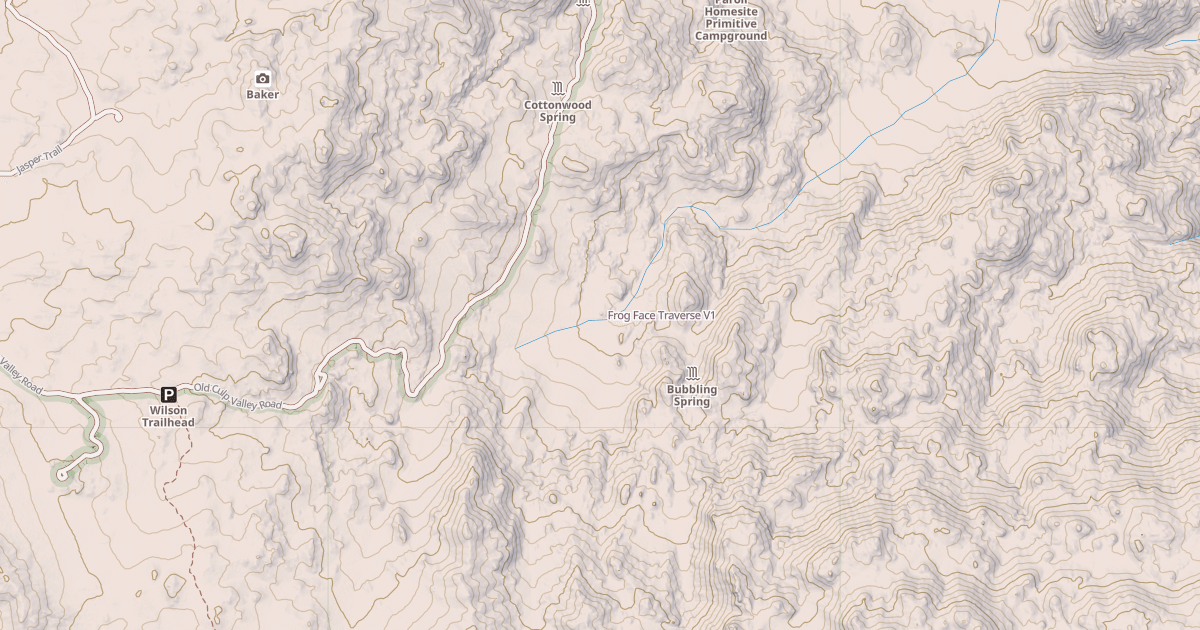 Map preview of Frog Face Traverse