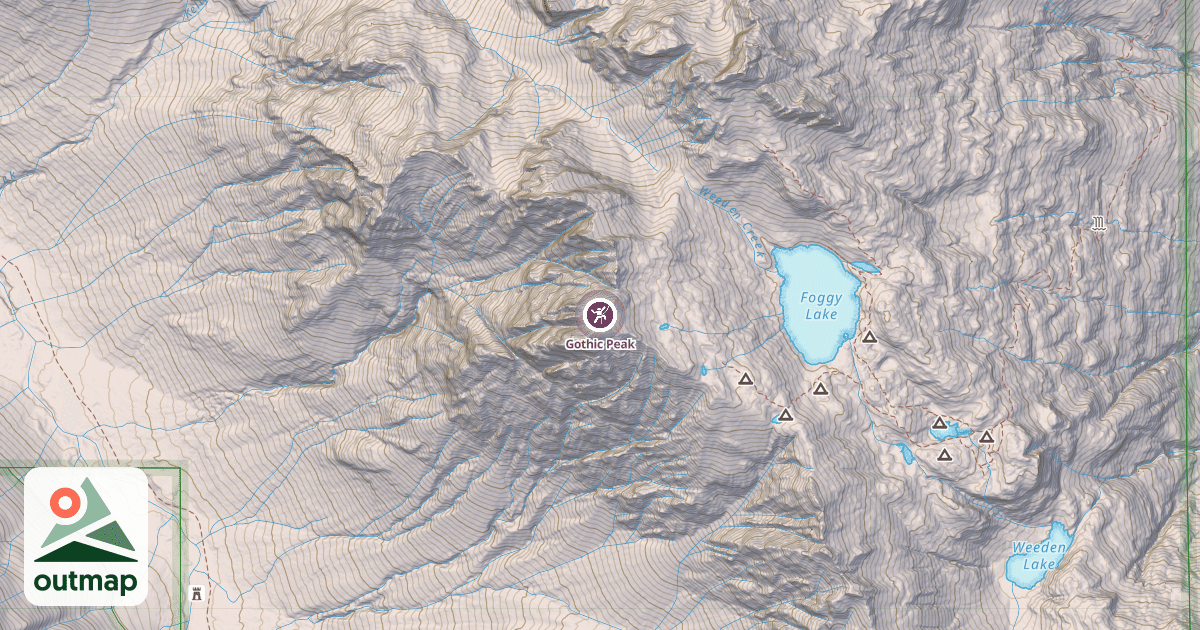 Map of Gothic Peak