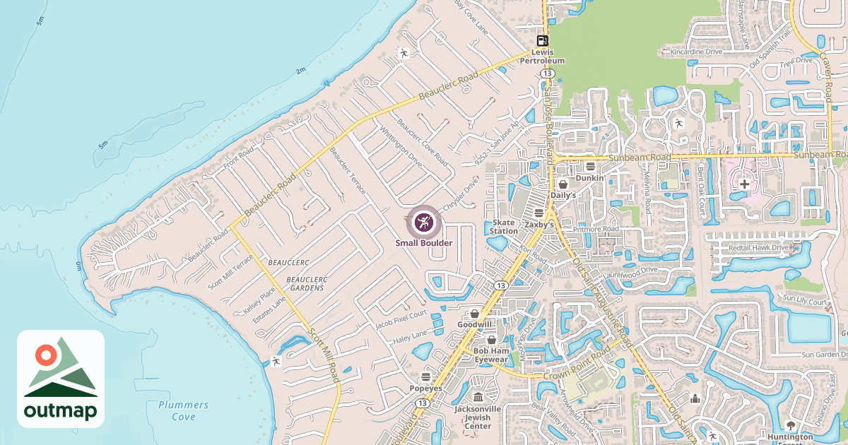 Map of Small Boulder