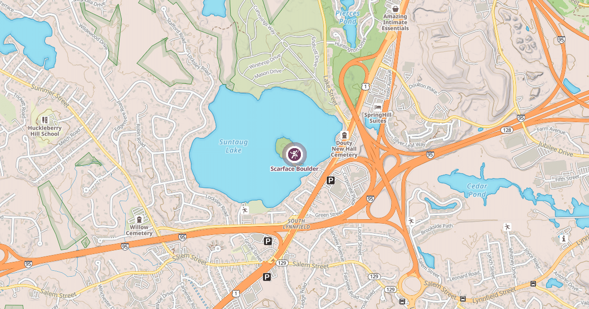 Map preview of Scarface Boulder