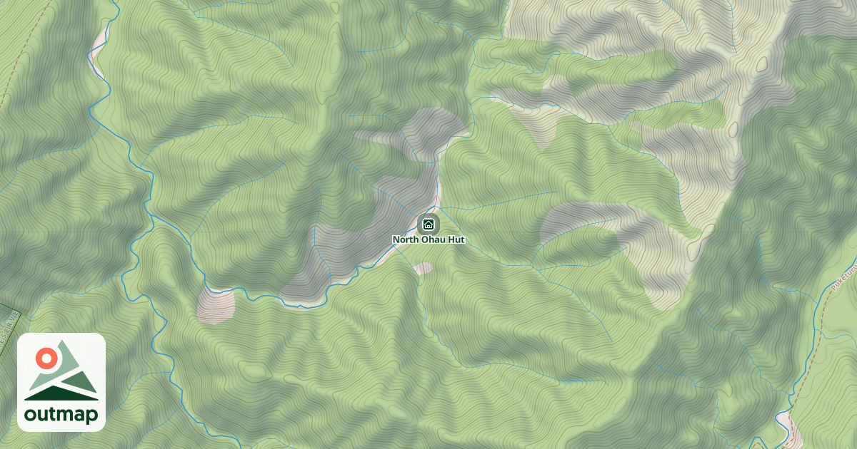 Map of North Ohau Hut