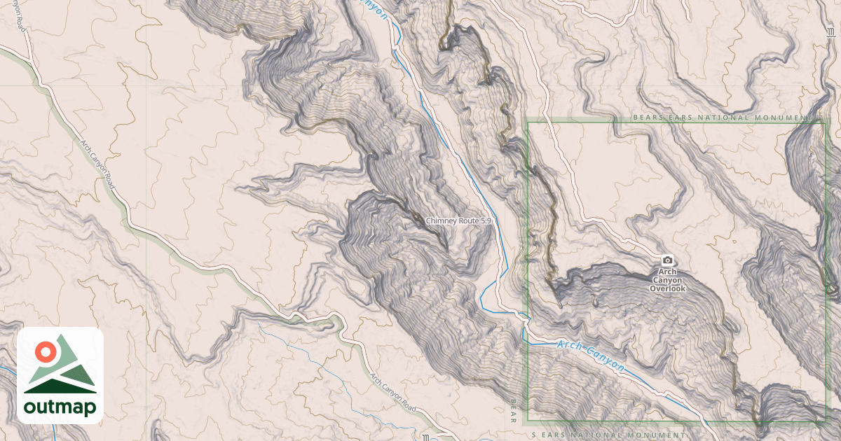 Map of Chimney Route
