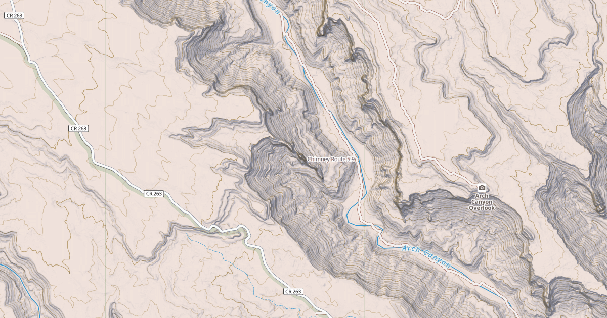 Map preview of Chimney Route