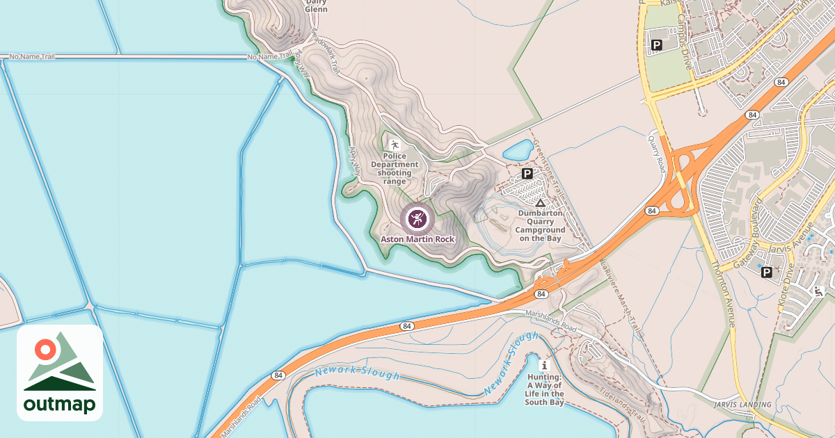 Map of Aston Martin Rock