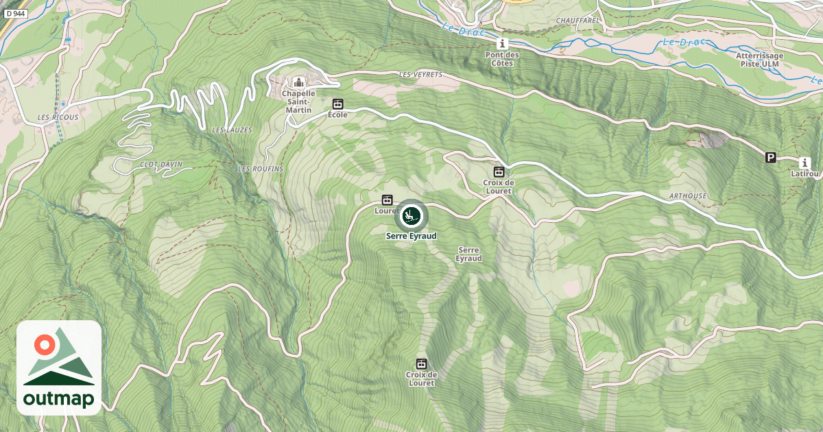Map of Serre Eyraud