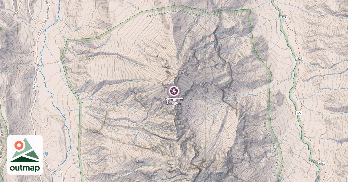 Map of Dunsinane Mountain