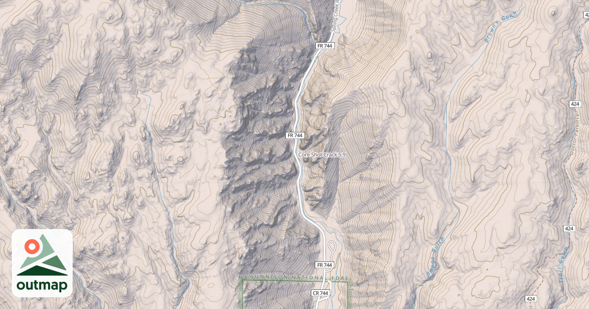 Map of Core Shot Crack