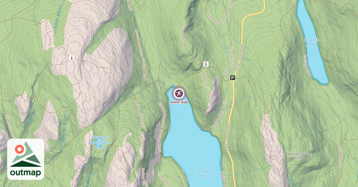 Map of lower slab