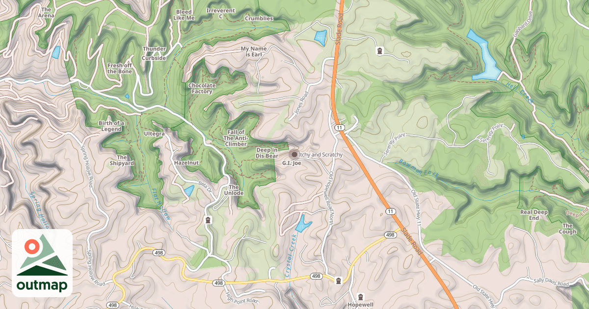 Map of Itchy and Scratchy