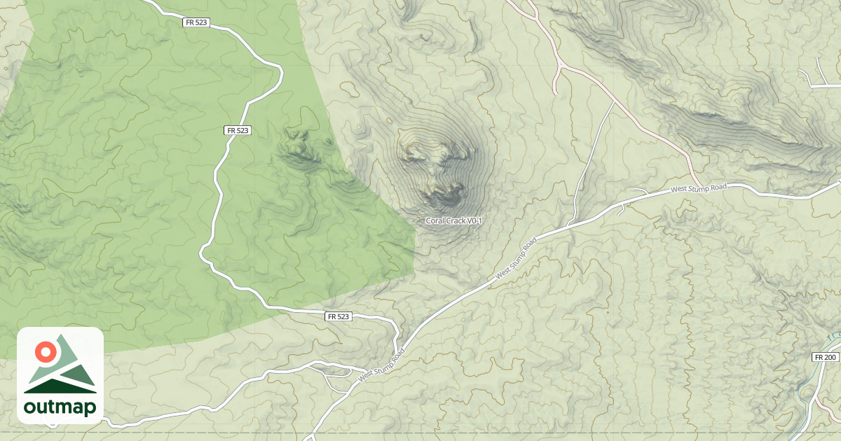 Map of Coral Crack
