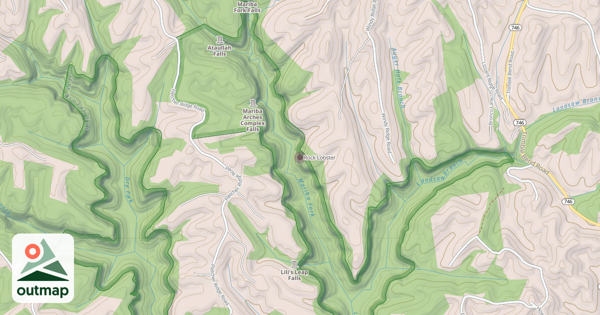 Map of Rock Lobster
