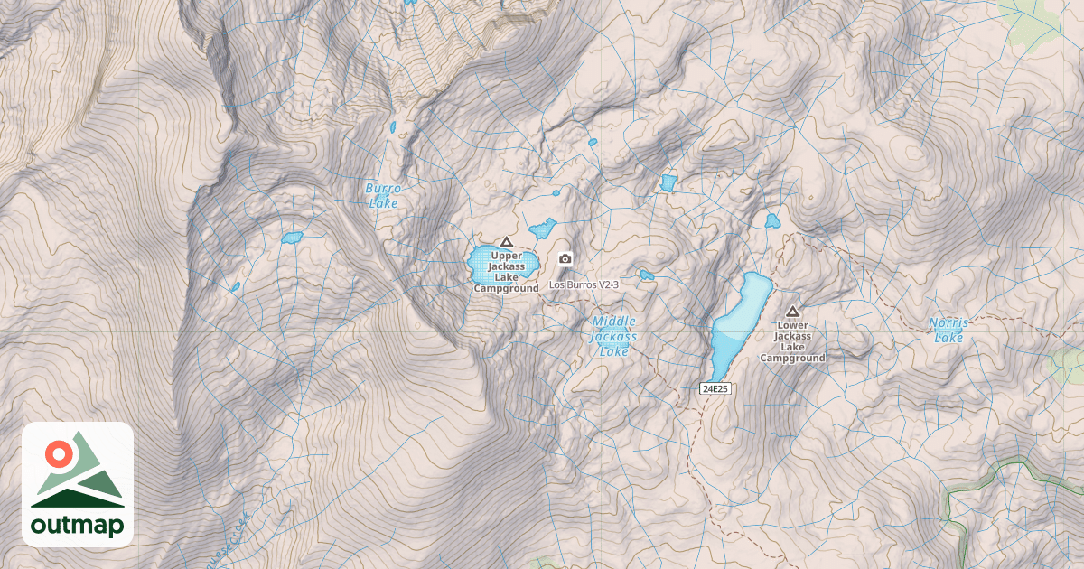 Map of Los Burros