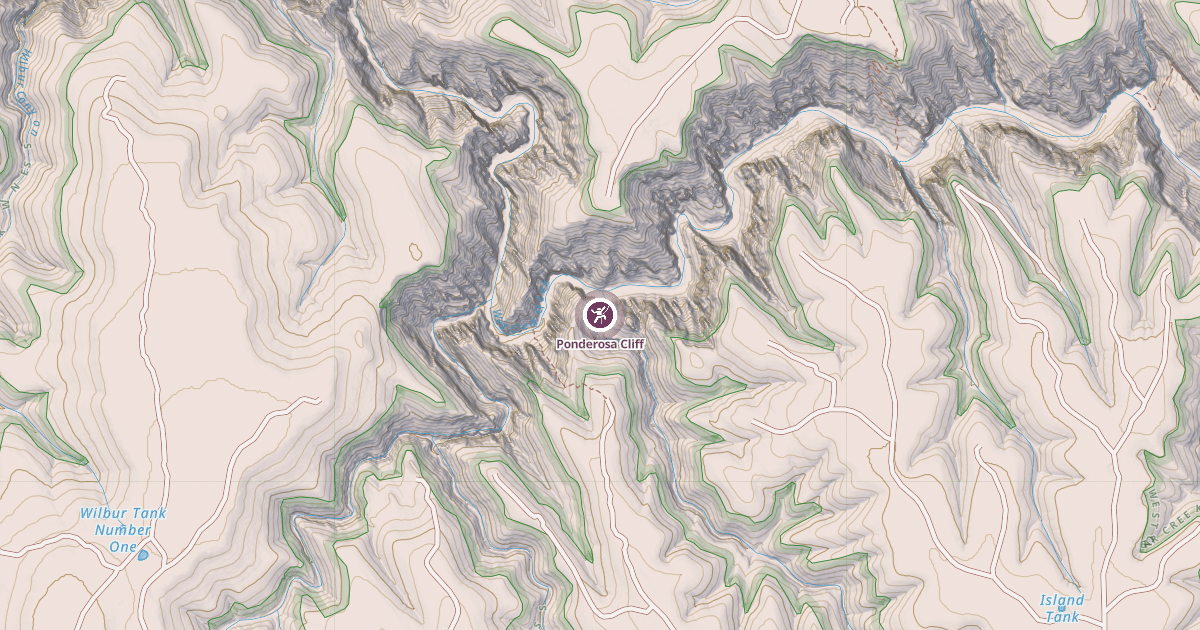 Map preview of Ponderosa Cliff