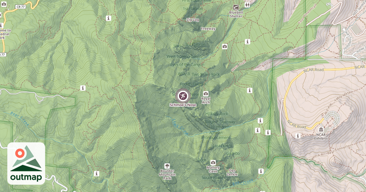 Map of Schmoe's Nose