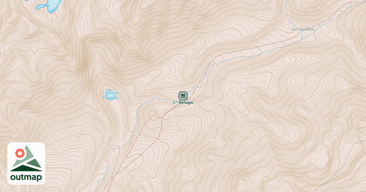 Map of 1.° Refugio
