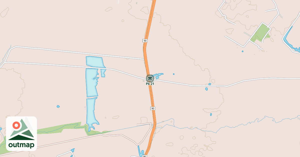 Map of Pk 21 in Bolívar