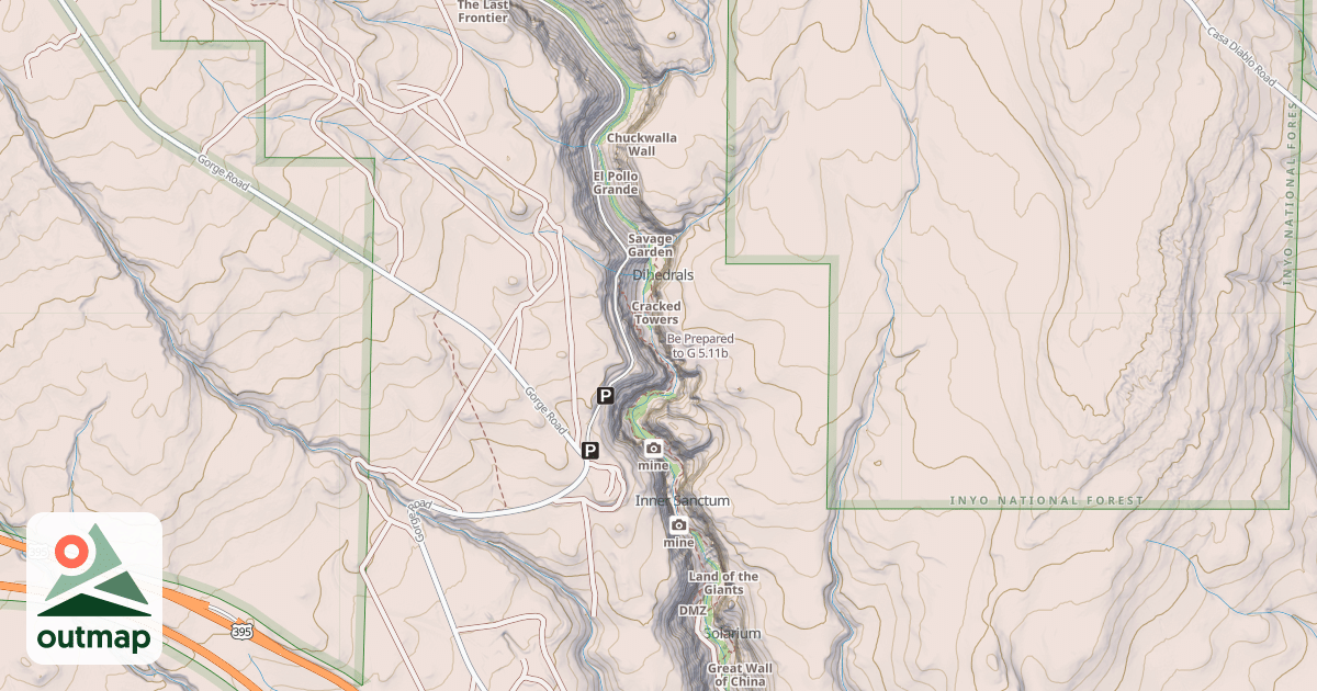 Map of Be Prepared to G