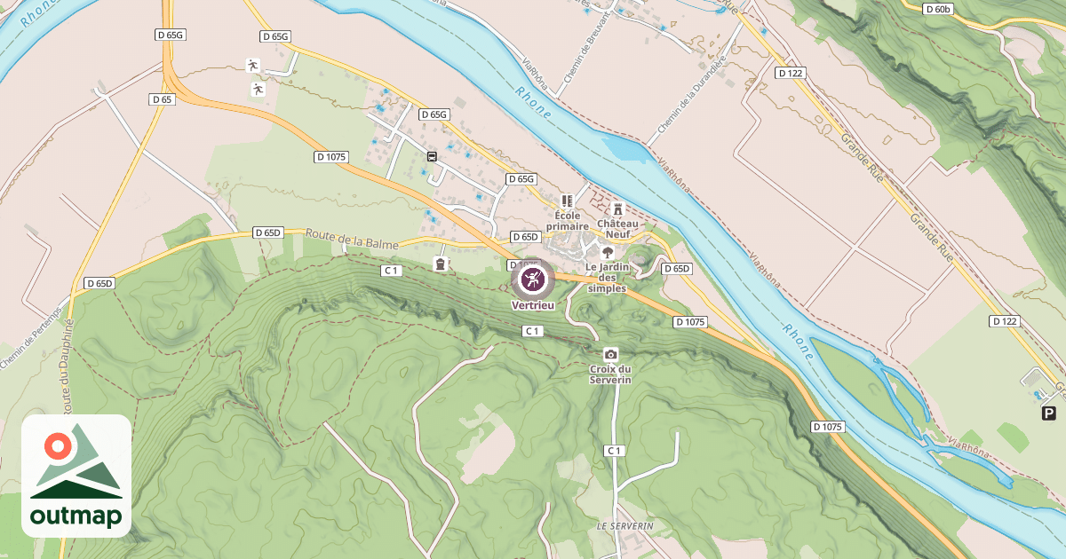Map of Vertrieu