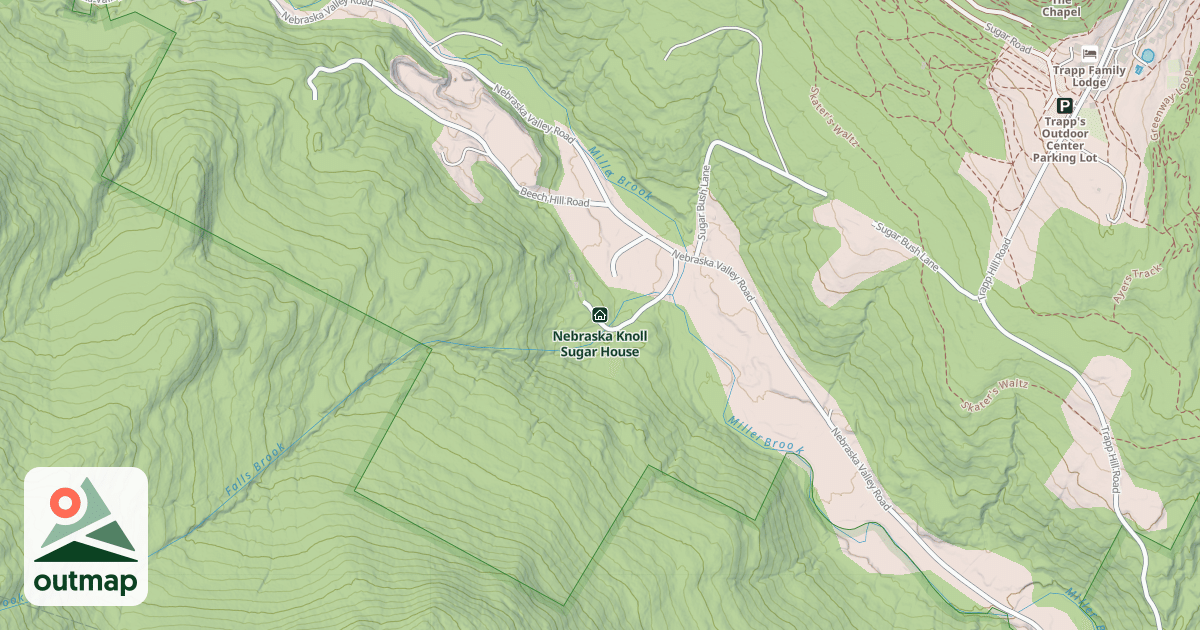 Map of Nebraska Knoll Sugar House