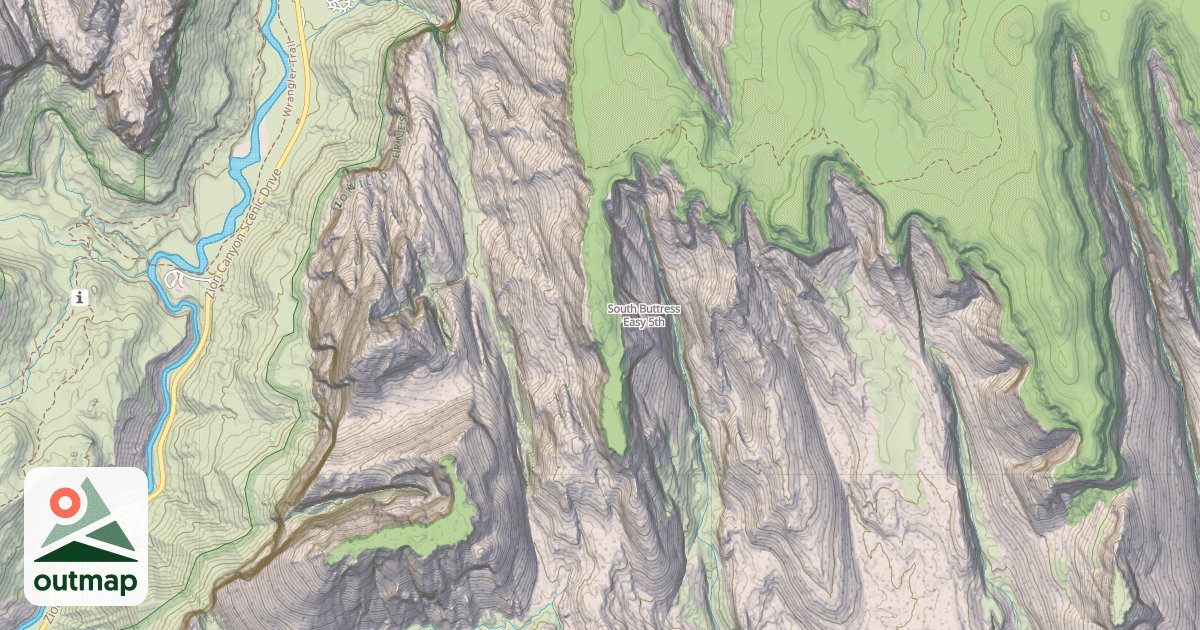 Map of South Buttress