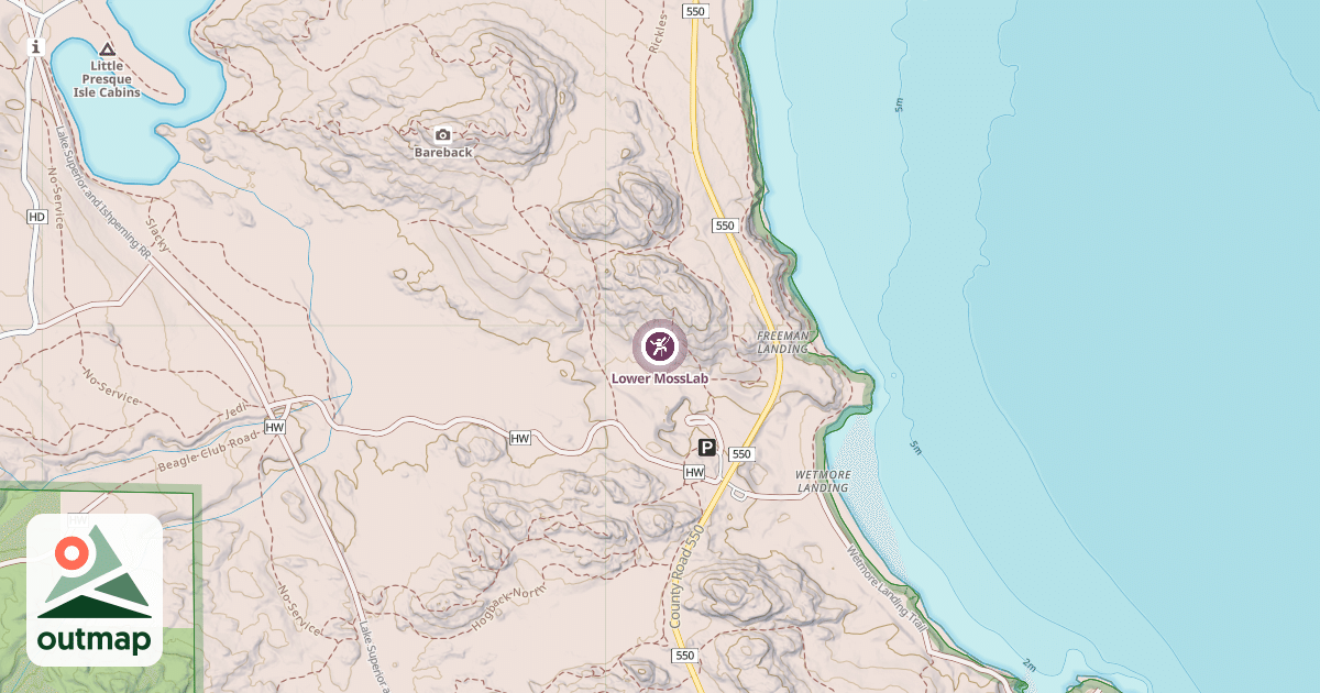 Map of Lower MossLab