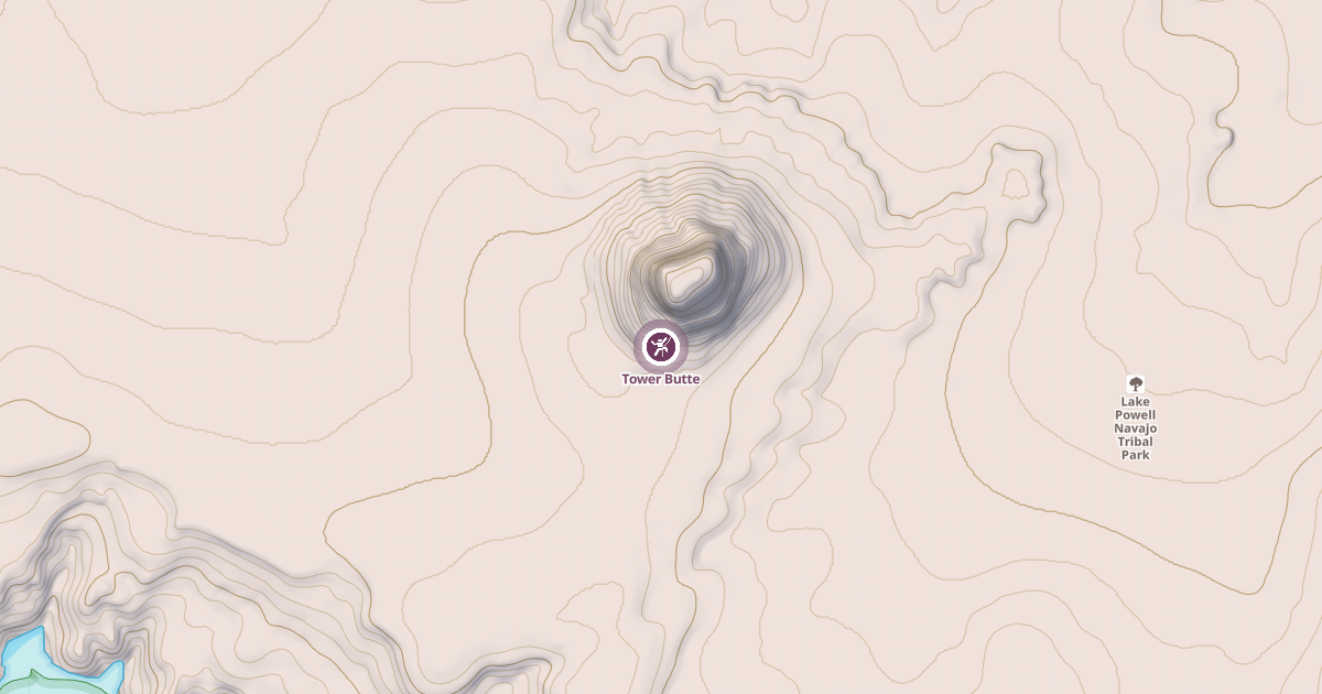 Map preview of Tower Butte