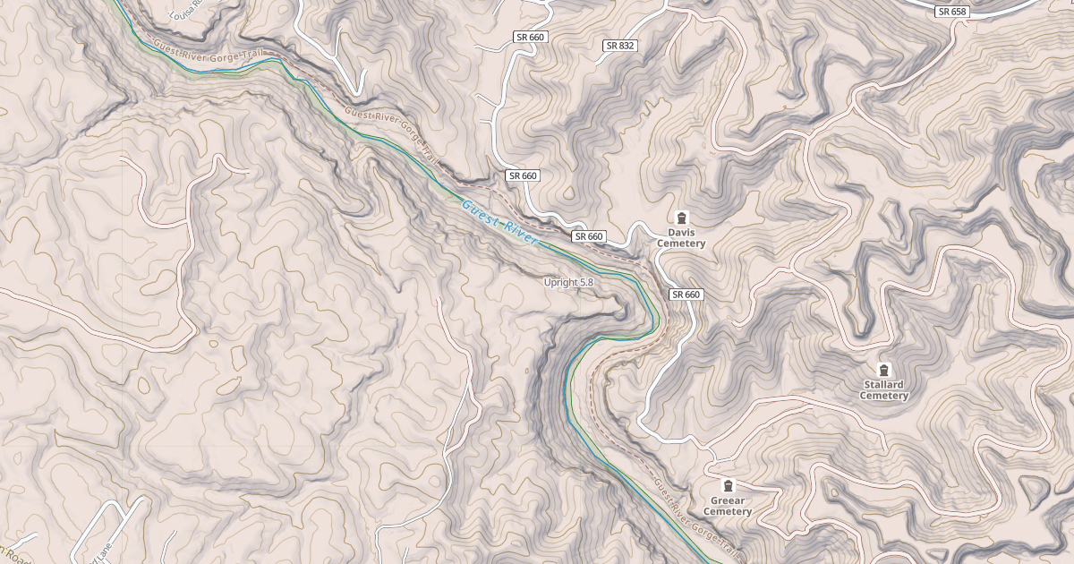 Map preview of Upright