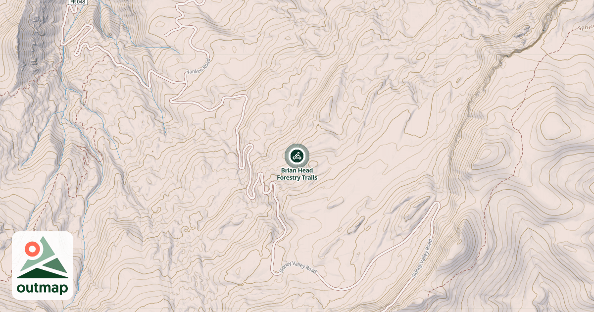 Map of Brian Head Forestry Trails