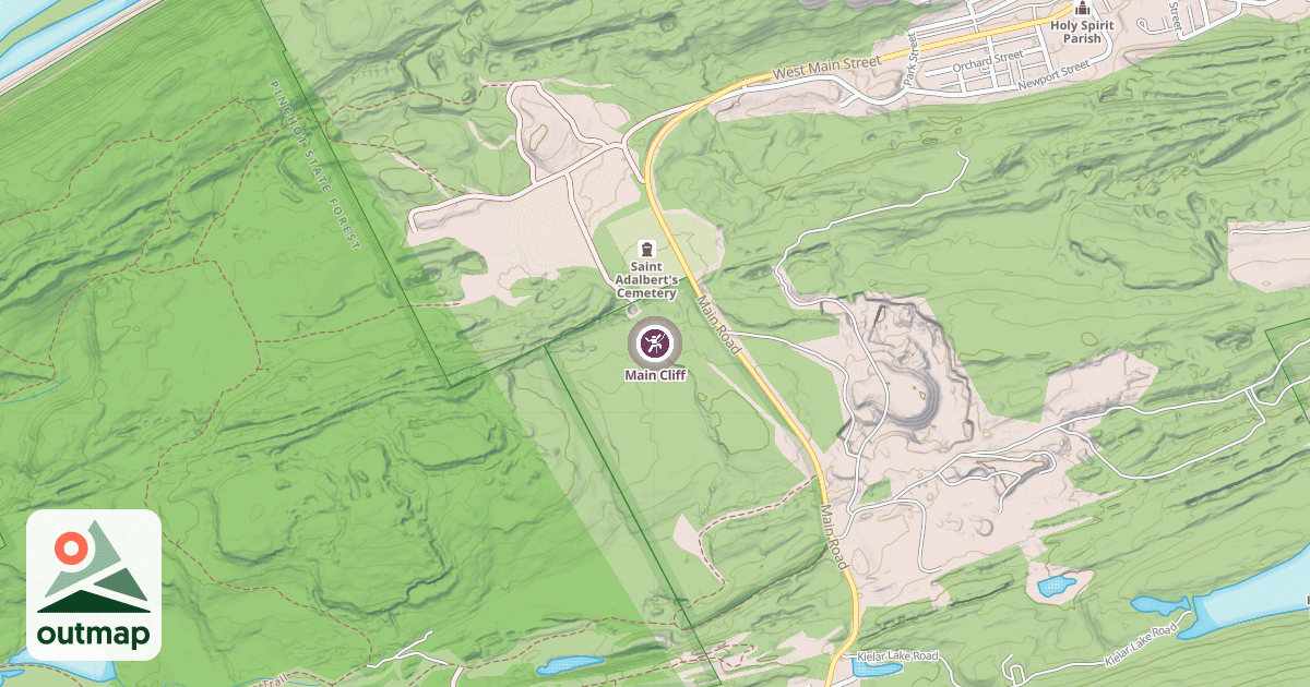 Map of Main Cliff