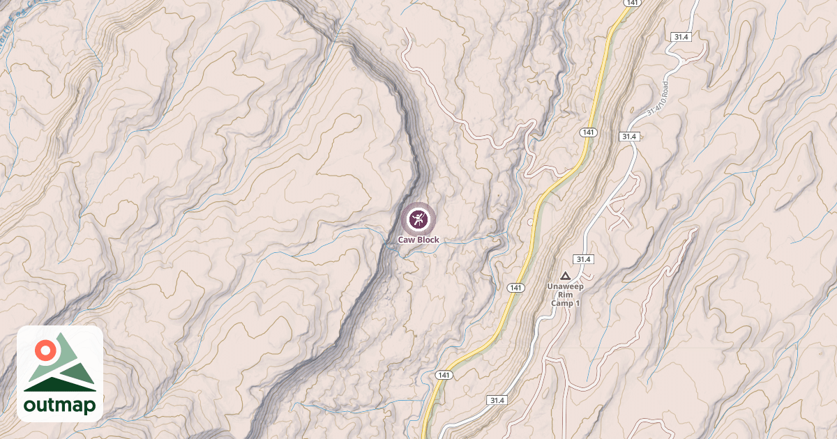 Map of Caw Block